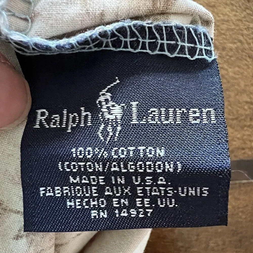 2‎ Vintage Ralph Lauren Charlotte Sage King Size Pillow Cases Set Rare